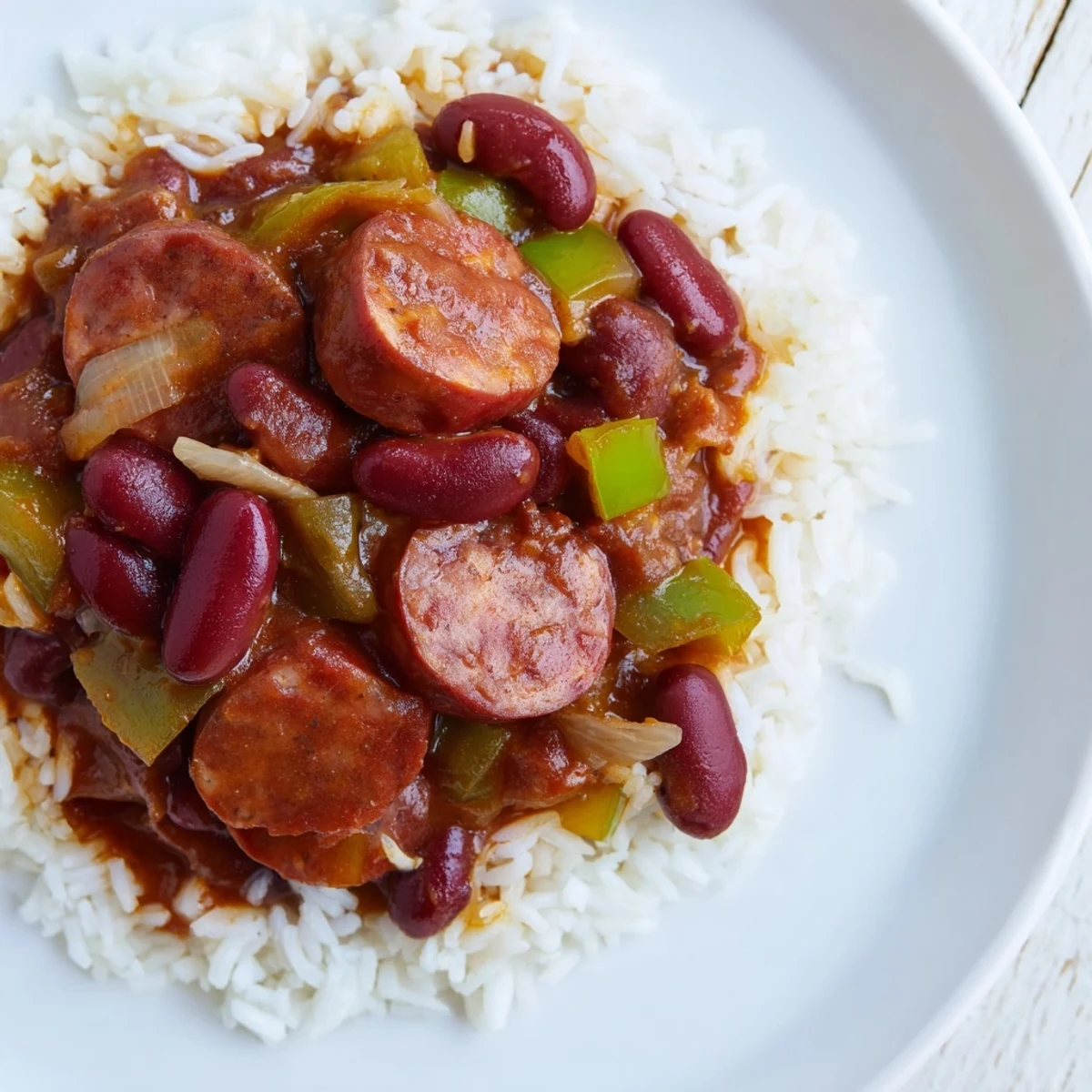 Red Beans Rice Beef Sausage
