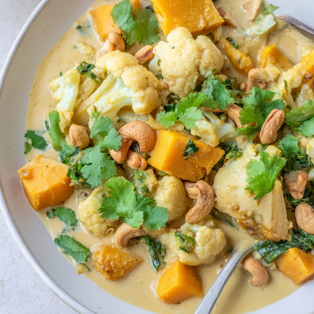 Kumara Cauliflower Cashew Korma