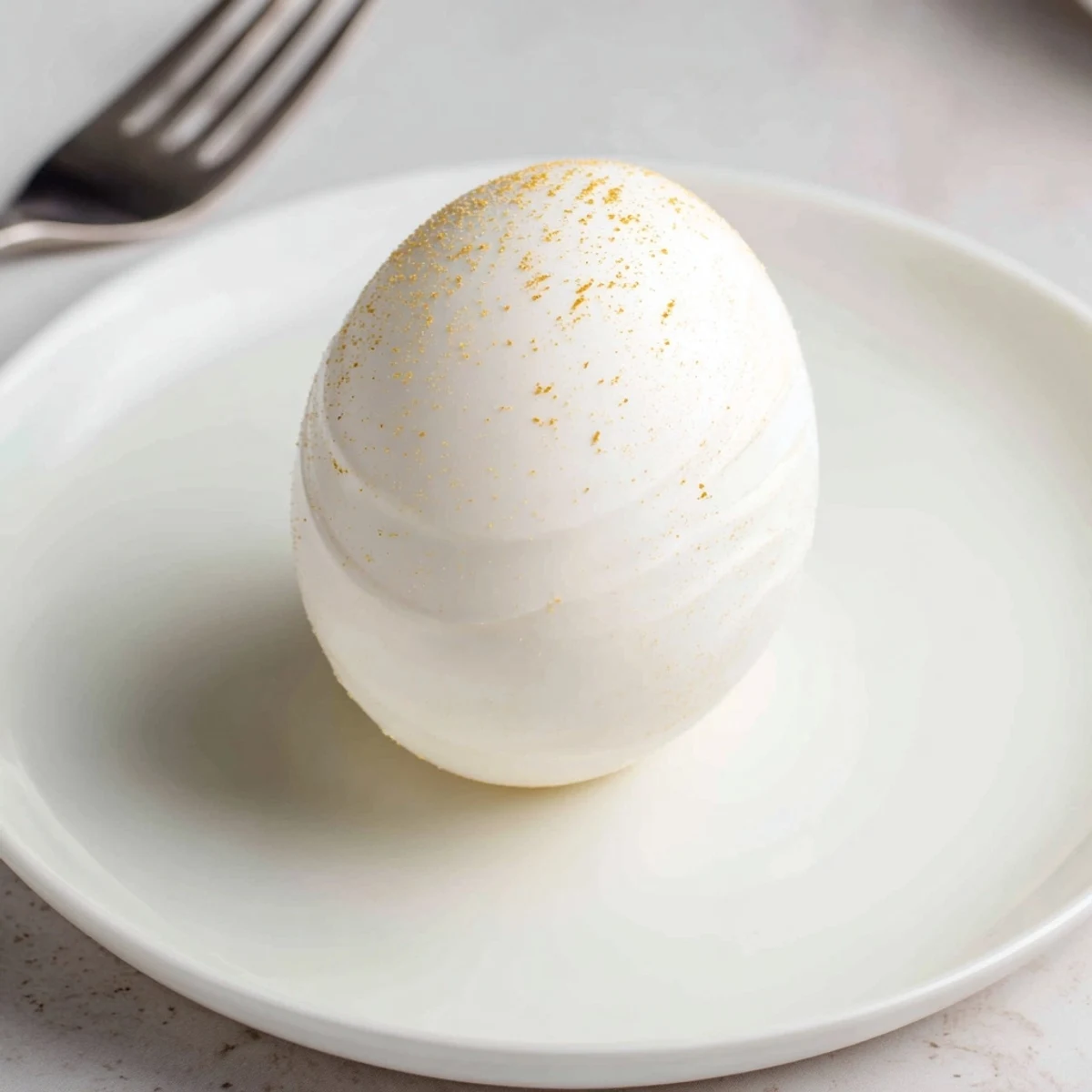 Festive strawberry shortcake Easter egg bombs with crumbled cake and sweet berry filling