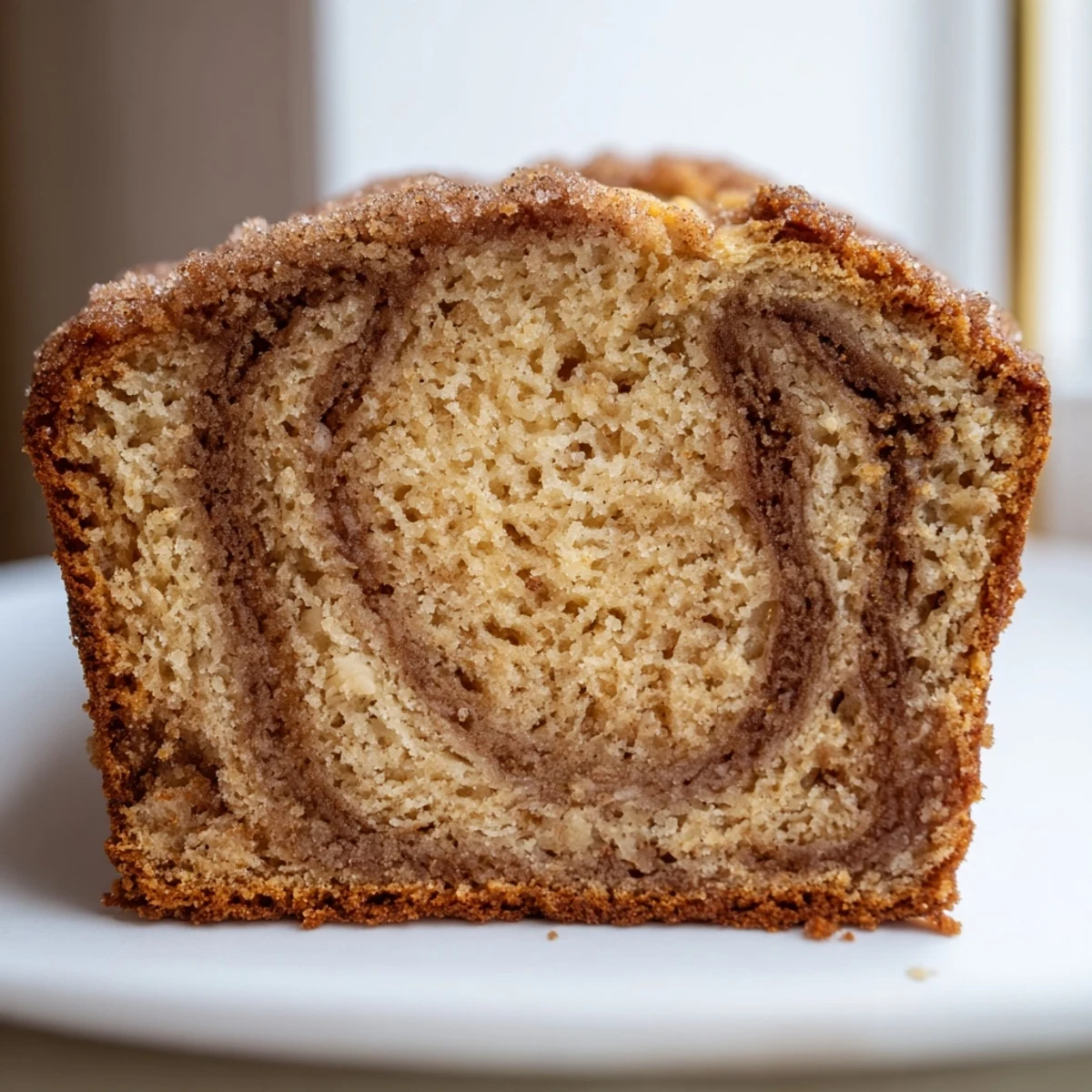 Cinnamon Sugar Swirl Banana Bread