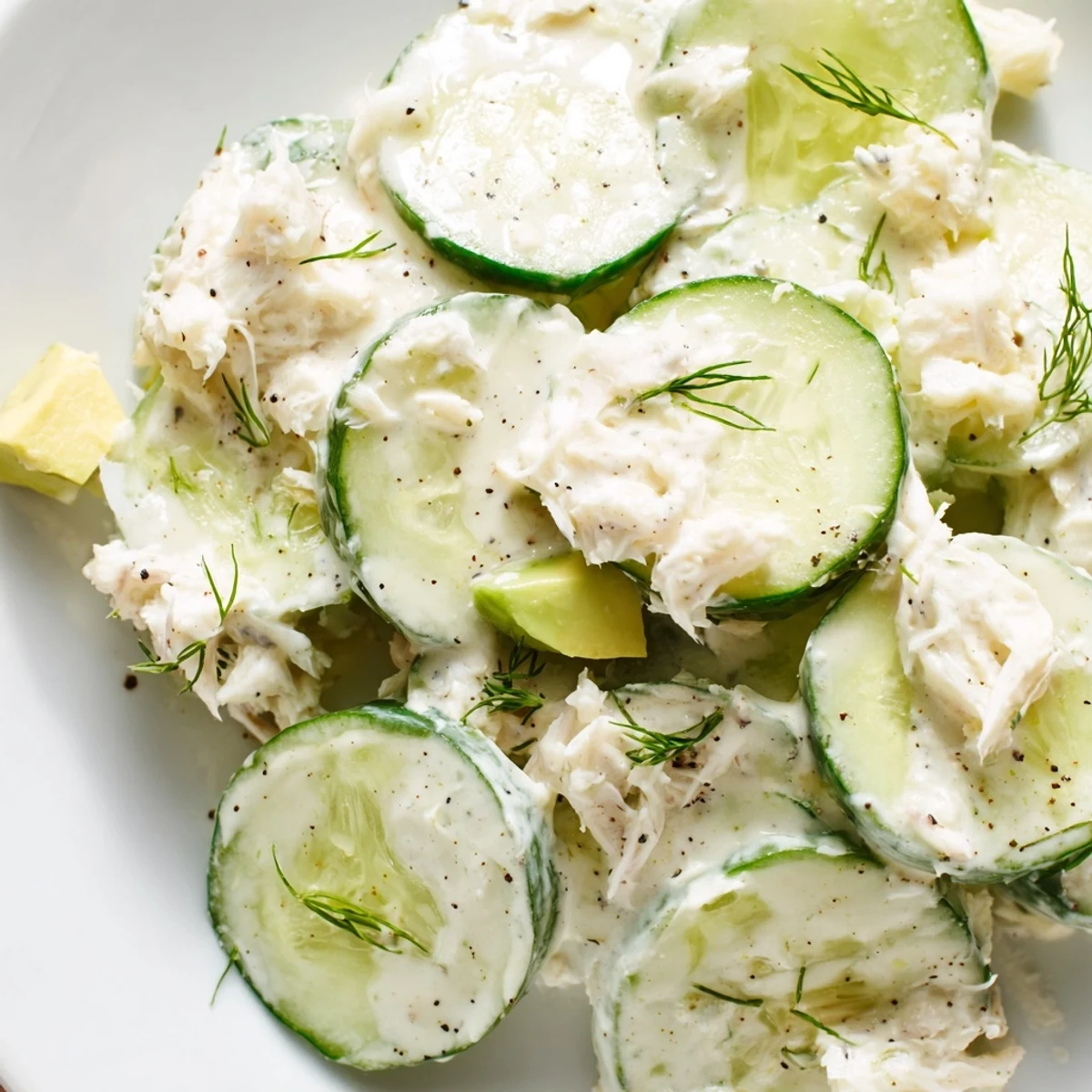 Cucumber Salad With Crab Meat