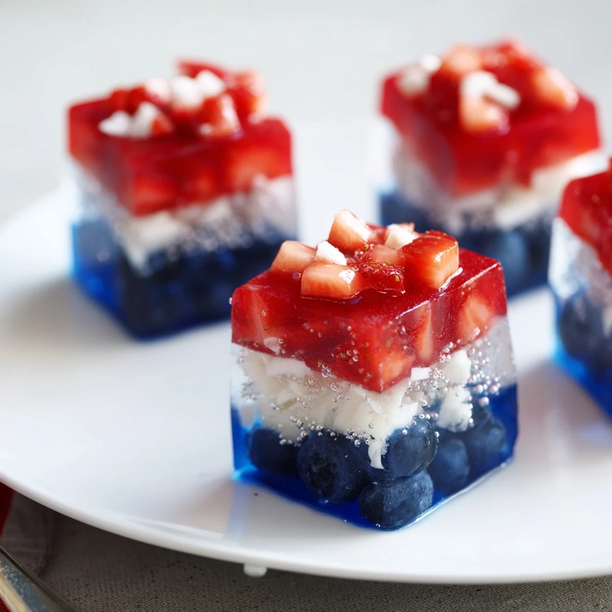 Red White And Blue Ice Cubes Recipe chilling lemonade with bright fruity layers
