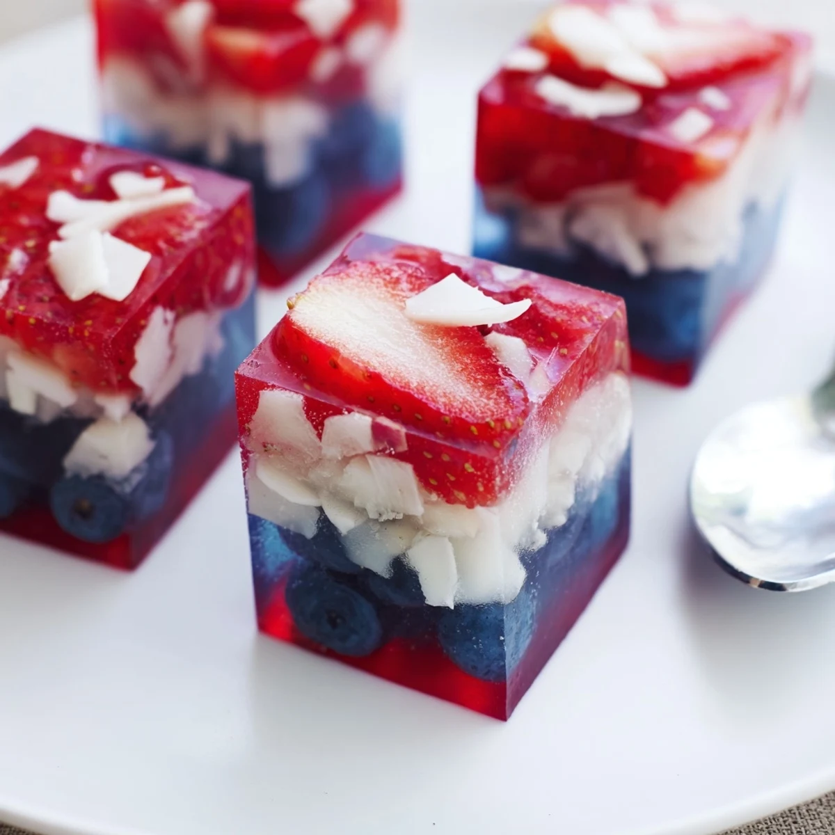 Patriotic Red White And Blue Ice Cubes Recipe freezing fresh fruit for summer parties
