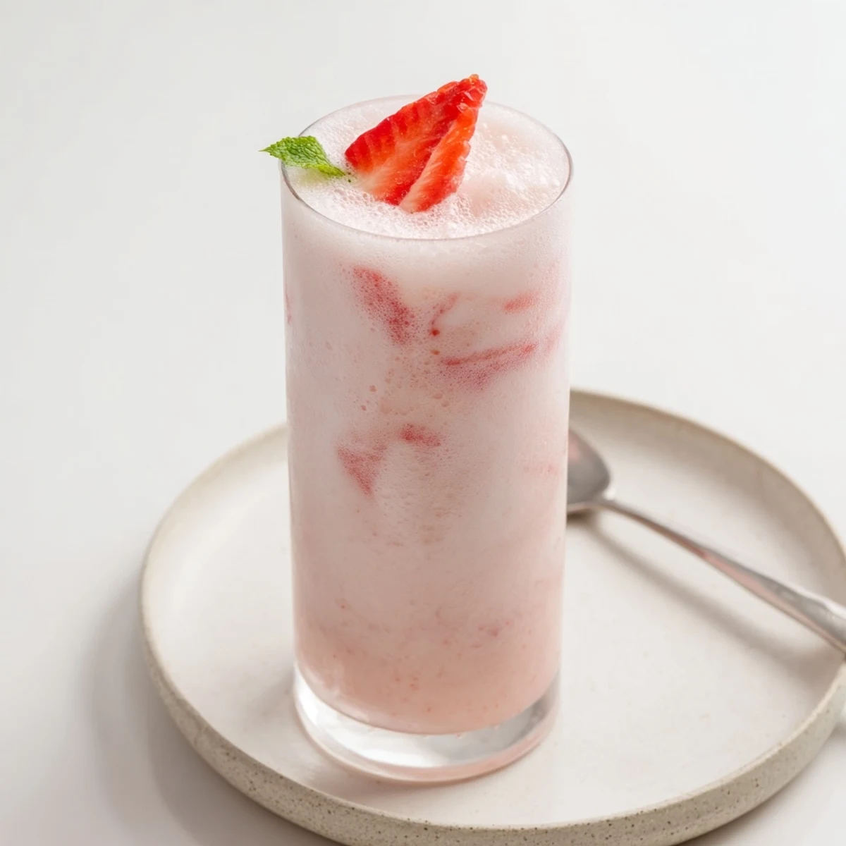 Icy Strawberry Coconut Cooler Recipe blended with fresh strawberries, perfect for summer gatherings