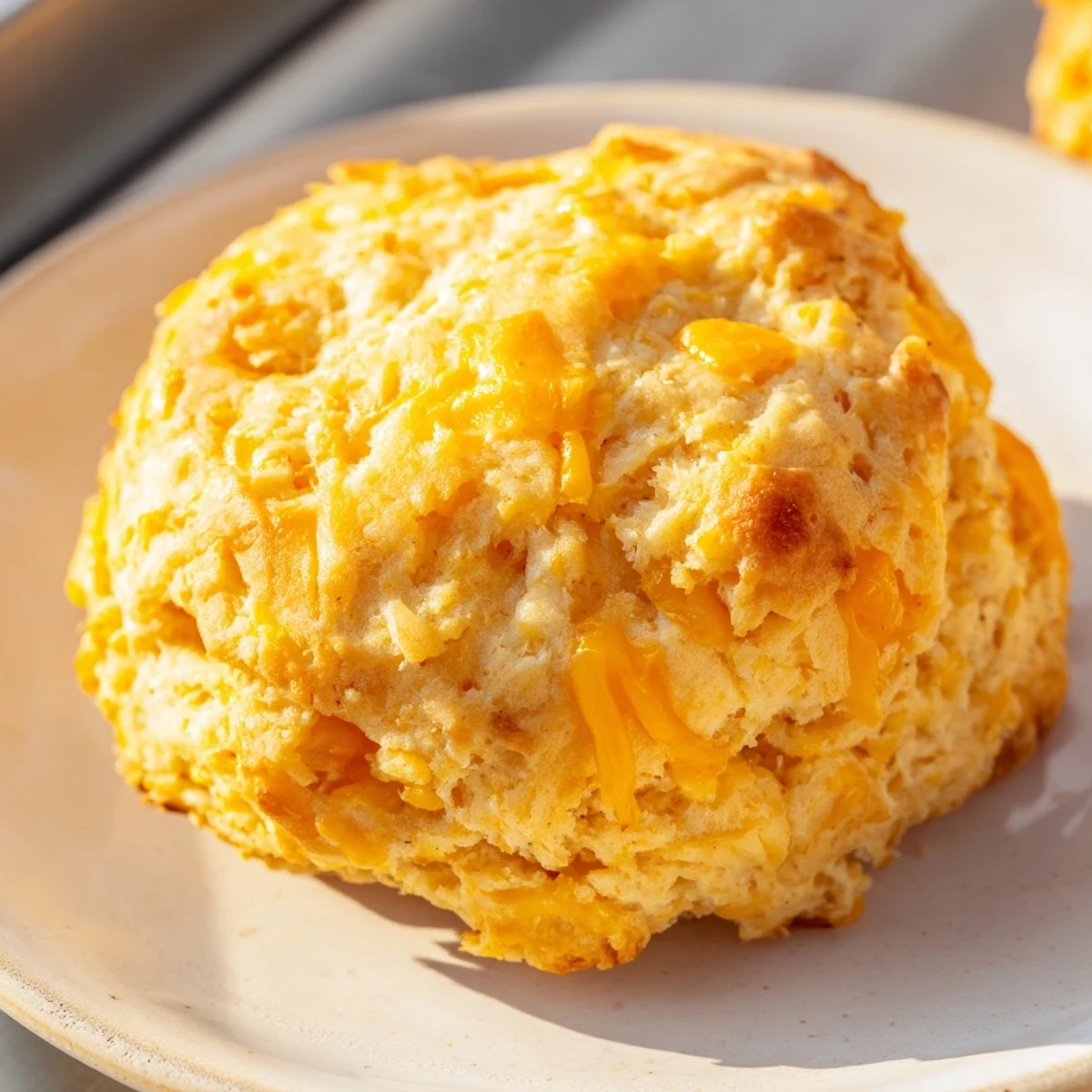 Savory high protein biscuits split open revealing a tender moist texture inside