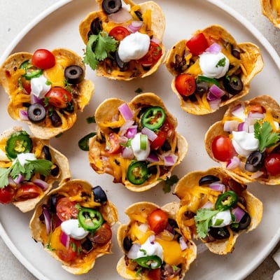 Cheesy Nacho Cups Game Day