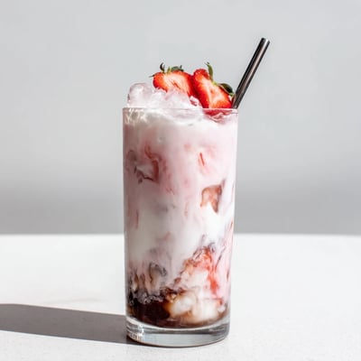 Strawberry Cream Cold Latte