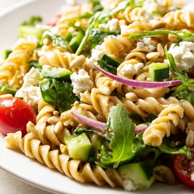 Quick Lemon Arugula Pasta Salad