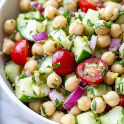 Chickpea Cucumber Salad