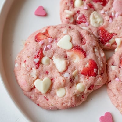 Valentine Strawberry Cookies