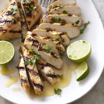 Zesty weeknight dinner: Key West Grilled Chicken With Tropical Citrus Marinade, mango salsa