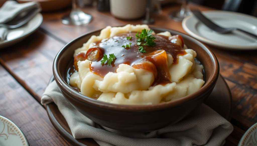 mashed potatoes and gravy