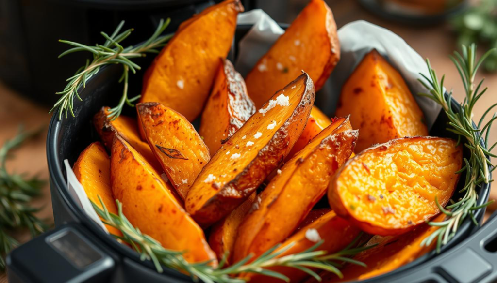 how long to cook sweet potatoes in air fryer