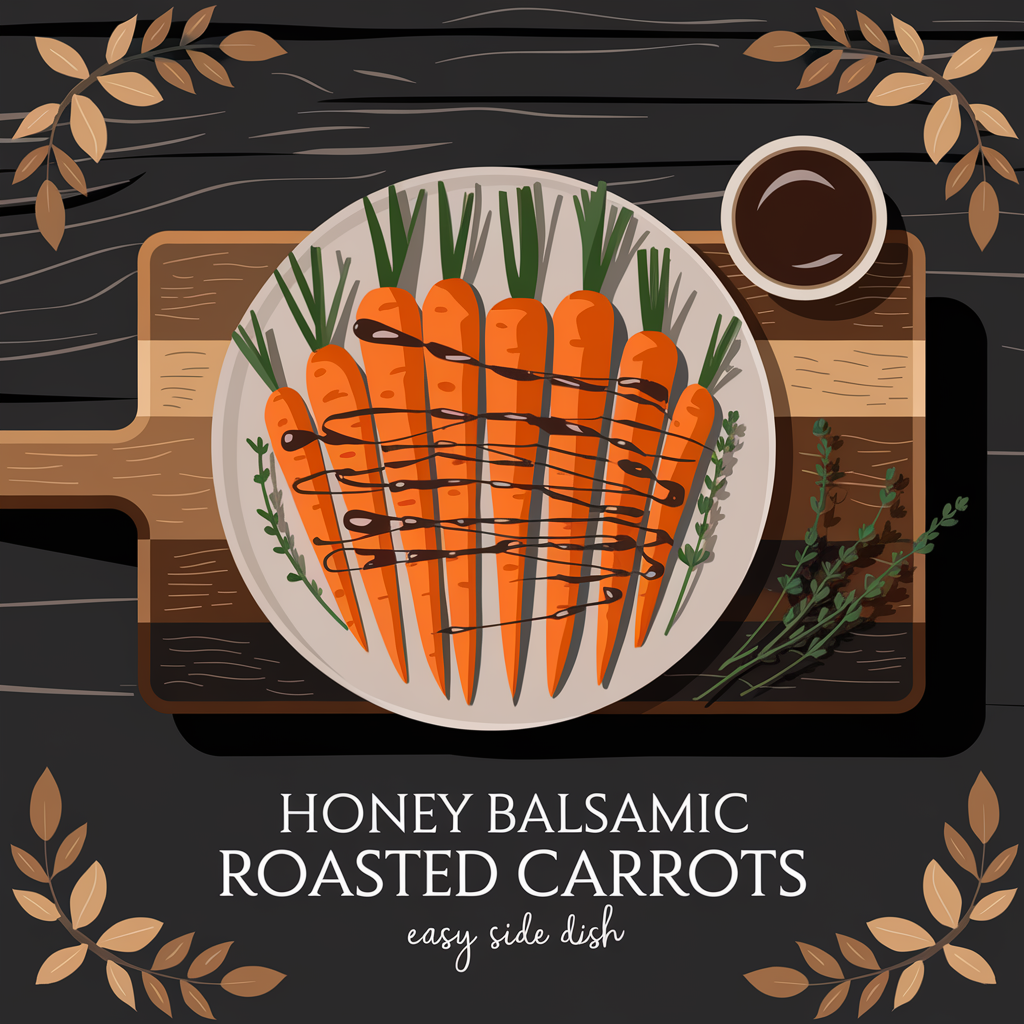 honey balsamic roasted carrots