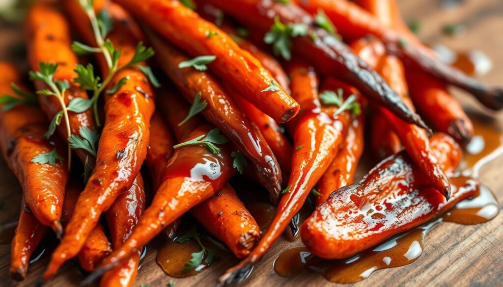 honey balsamic roasted carrots