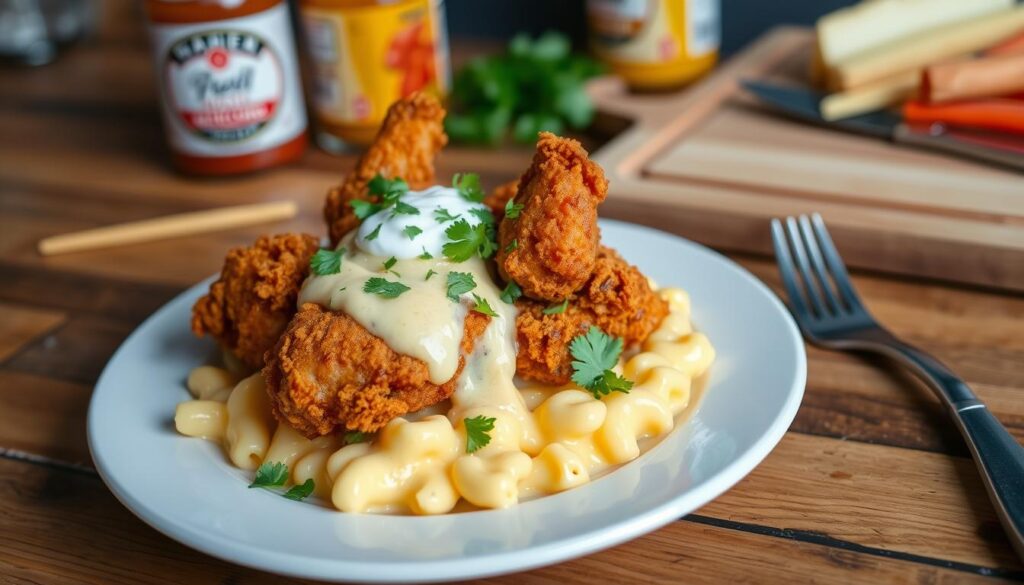 nashville chicken with mac n cheese recipe