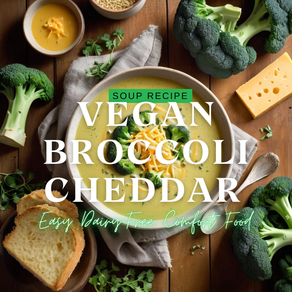 vegan broccoli cheddar soup recipe